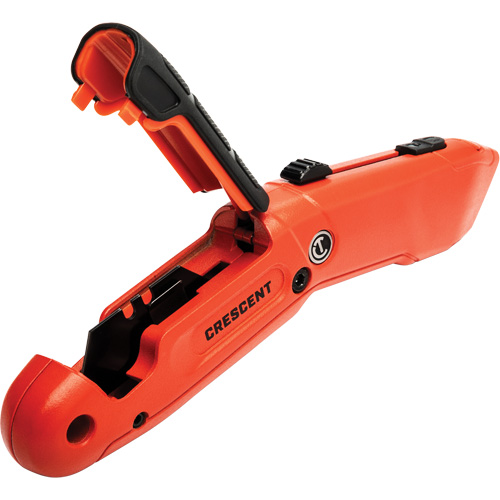 Auto-Retracting Safety Knife, 1", Steel, Aluminum Handle Pryde Industrial Inc.