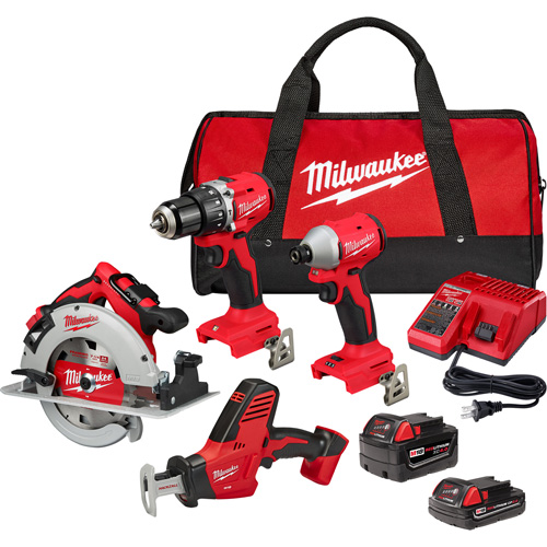 Trousse combin&eacute;e 4 outils, Lithium-ion, 18 V Pryde Industrial Inc.