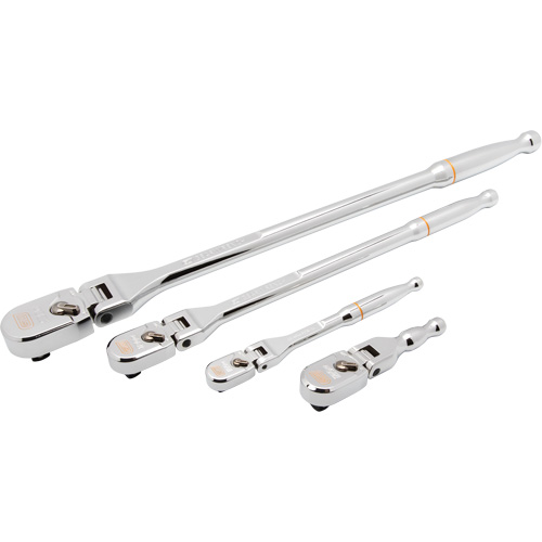 Ensemble de rochet &agrave; t&ecirc;te en goutte et manche enti&egrave;rement poli avec prises 1/4", 3/8" & 1/2" 120XP Pryde Industrial Inc.