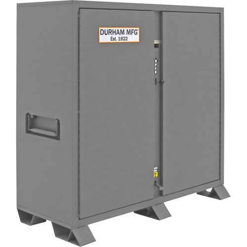 Jobsite Storage Cabinet, Steel, 47.5 Cubic Feet, Grey Pryde Industrial Inc.