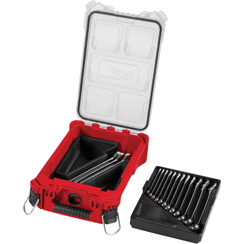 Wrench Set with PackOut Compact Organizer, Combination, 15 Pieces, Metric Pryde Industrial Inc.