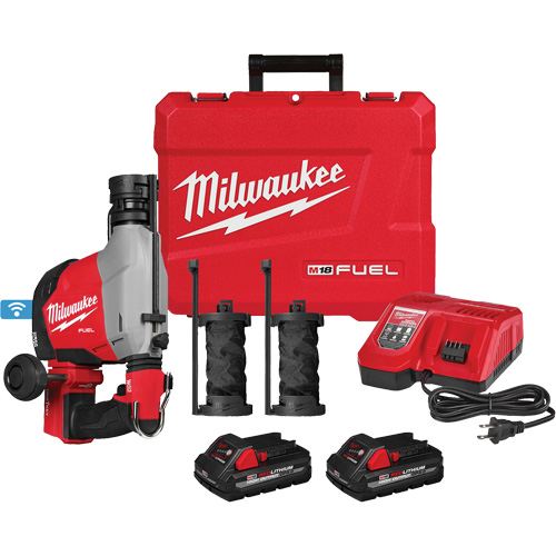 Marteau rotatif &agrave; la verticale FUEL avec extracteur de poussi&egrave;re int&eacute;gr&eacute;, 18 V, 5/8", 1310 tr/min Pryde Industrial Inc.