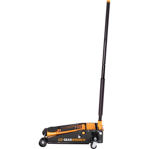Heavy-Duty Floor Jack, 3 Ton(s) Capacity, 5-1/4" Lowered, 18-1/4" Raised, Manual Hydraulic Pryde Industrial Inc.