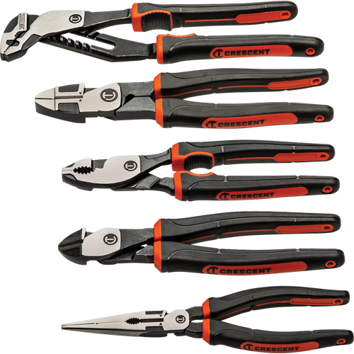 Z2 Mixed Dual Material Plier Set, 5 Pieces Pryde Industrial Inc.