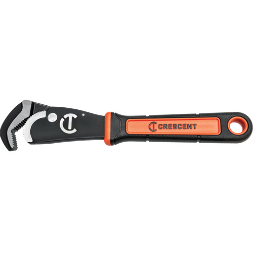 Cl&eacute; bimat&eacute;riau auto-ajustable pour tuyau, Cap des m&acirc;choires 1-1/2", Longueur 12", Fini Oxyde noir, Prise Coussin&eacute;e Pryde Industrial Inc.