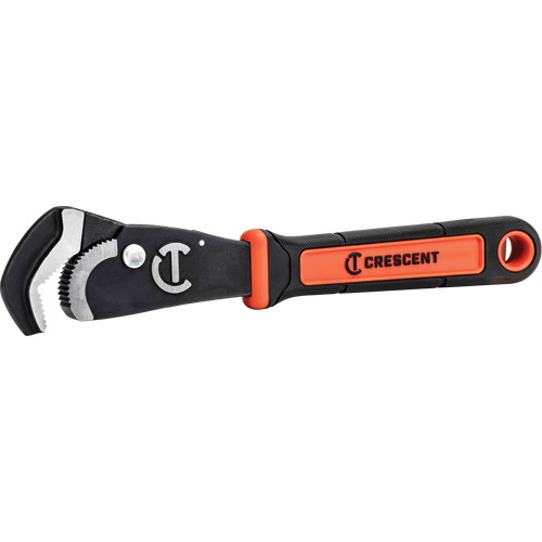 Cl&eacute; bimat&eacute;riau auto-ajustable pour tuyau, Cap des m&acirc;choires 1-1/2", Longueur 12", Fini Oxyde noir, Prise Coussin&eacute;e Pryde Industrial Inc.