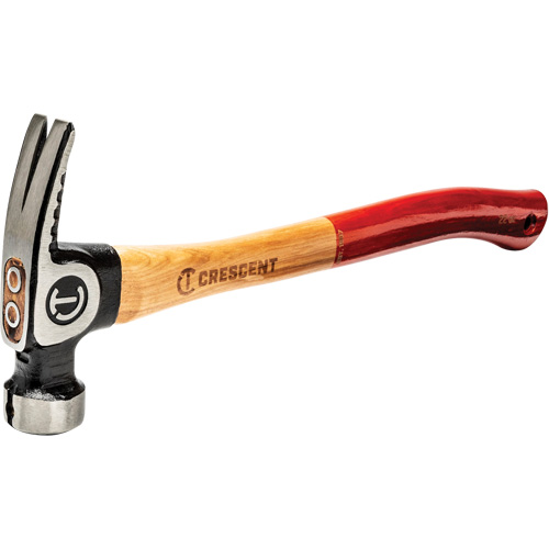Milled-Face Framing Hammer, 22 oz., Wood Handle, 18" L Pryde Industrial Inc.