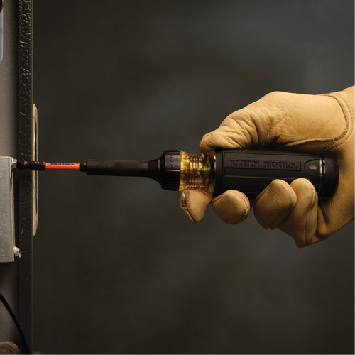 15-in-1 Ratcheting Impact-Rated Multi-Bit Torsion Zone Screwdriver, 9-1/2" L, Cushion Grip Handle Pryde Industrial Inc.