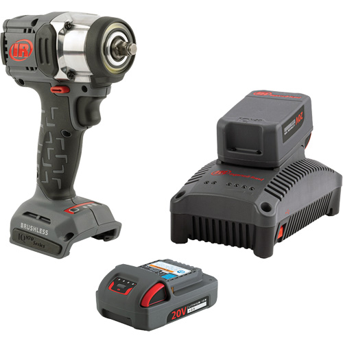 Compact Cordless Impact Driver Kit, 20 V, 3/8" Socket Pryde Industrial Inc.