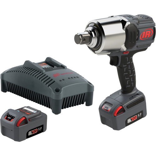 Cordless Impact Wrench Kit with Friction Ring Thru-Hole, 20 V, 1" Socket Pryde Industrial Inc.