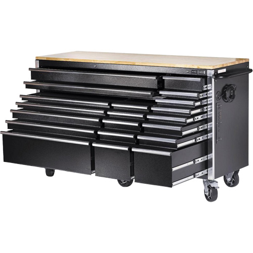 HDRC7220 Armoire mobile de s&eacute;rie HD, 20 tiroirs, 72" la x 24" p x 42-3/10" h, Noir Pryde Industrial Inc.