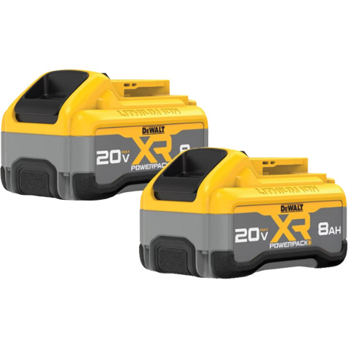 MAX* XR POWERPACK Batteries, Lithium-Ion, 20 V, 8 Ah Pryde Industrial Inc.