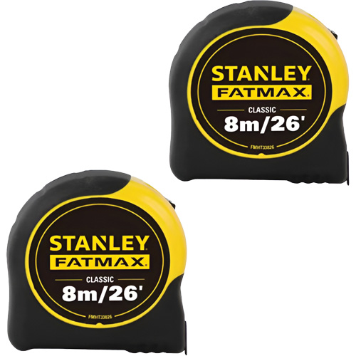 FATMAX&reg; Classic Tape Measures, 1-1/4" x 26'/8 m, Imperial & Metric Graduations Pryde Industrial Inc.