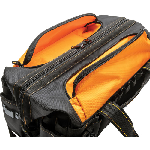 Sac &agrave; outils de 20" pour les professionnels, Nylon, 33 pochettes, Noir/Orange Pryde Industrial Inc.