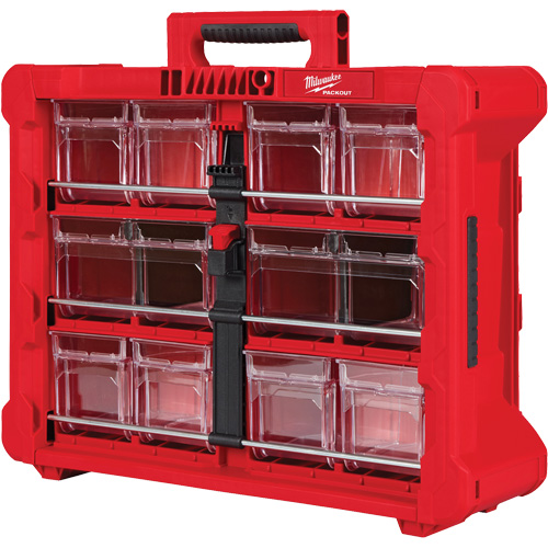 Organisateur PACKOUT &agrave; bac inclinable, 15-1/5" x 19-7/10" x 6-7/10", Noir/Rouge Pryde Industrial Inc.