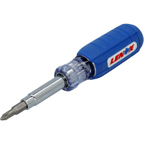 9-in-1 Multi-Bit Screwdriver, Textured Handle Pryde Industrial Inc.