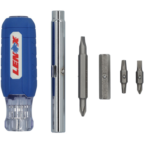9-in-1 Multi-Bit Screwdriver, Textured Handle Pryde Industrial Inc.