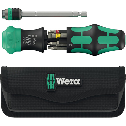 Tournevis &agrave; cliquet Kraftform Kompakt 26 RA-R avec pochette, Prise Plastique Pryde Industrial Inc.