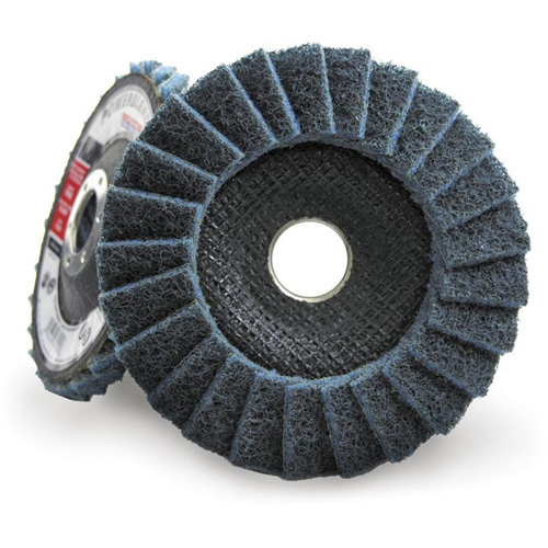 Disque &agrave; lamelles incurv&eacute; pour traitement de surface POWERBLEND SCD, 4-1/2" x 7/8", Type 29, Grain Fin Pryde Industrial Inc.