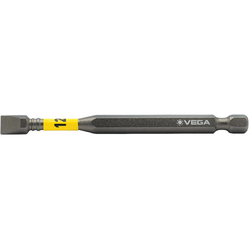 Embout pour outils &eacute;lectriques Impactech, Fente, Embout 12F-14R, Prise 1/4", Longueur 3-1/2" Pryde Industrial Inc.