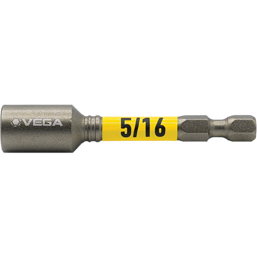 Tourne-&eacute;crou Impactech, Embout 5/16", Prise 1/4", 2-9/16" lo, Magn&eacute;tique Pryde Industrial Inc.