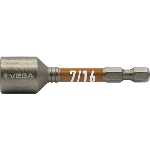 Tourne-&eacute;crou Impactech, Embout 7/16", Prise 1/4", 2-9/16" lo, Magn&eacute;tique Pryde Industrial Inc.