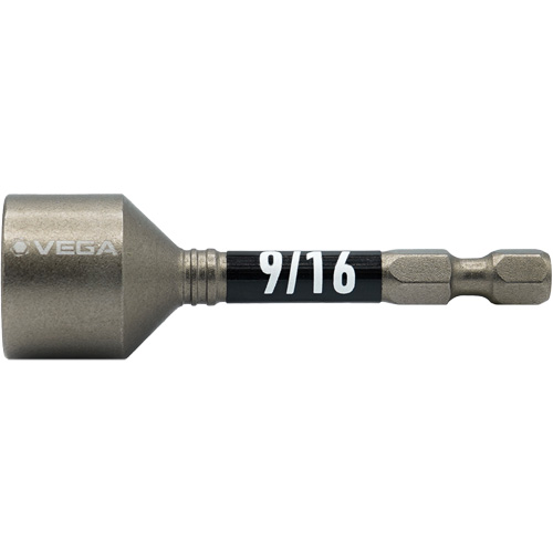 Tourne-&eacute;crou Impactech, Embout 9/16", Prise 1/4", 2-9/16" lo, Magn&eacute;tique Pryde Industrial Inc.