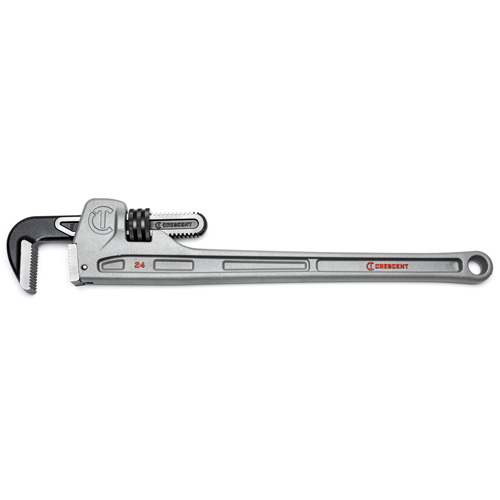 Cl&eacute; &agrave; tuyaux, Cap des m&acirc;choires 3-1/2", Longueur 24", Fini Rev&ecirc;tement en poudre, Prise Ergonomique Pryde Industrial Inc.