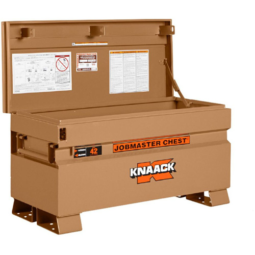 Coffre de chantier mod&egrave;le 42 avec cadenas, 42" x 19" x 23-3/8", Acier, Havane Pryde Industrial Inc.