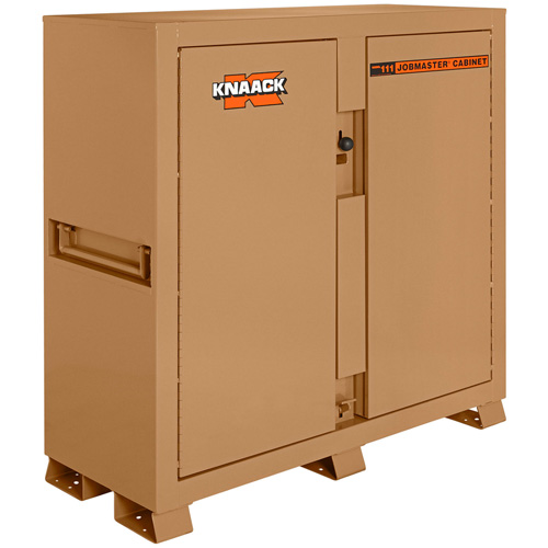 Model 111 Jobsite Cabinet with Padlock, Steel, 47.5 Cubic Feet, Tan Pryde Industrial Inc.