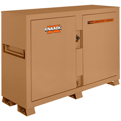 Model 129 Bin Storage Cabinet with Padlock, Steel, 48 Cubic Feet, Tan Pryde Industrial Inc.