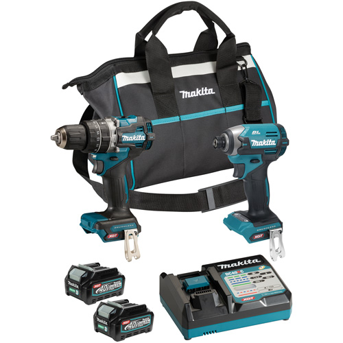 Ensemble doutils sans fil 40?Vmax XGT &agrave; moteur sans balais : visseuse &agrave; chocs et perceuse-visseuse &agrave; percussion, Lithium-ion, 40 V Pryde Industrial Inc.