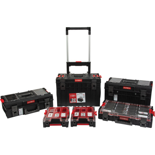 5-Piece Arx&reg; Rolling Toolbox Base Set, 25-1/5" x 19" x 54-3/5", Black Pryde Industrial Inc.