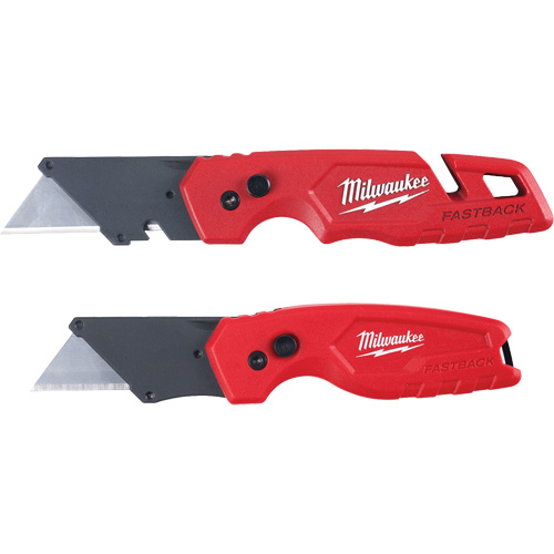 2-Piece FASTBACK Folding Utility Knife Set, Plastic Handle Pryde Industrial Inc.