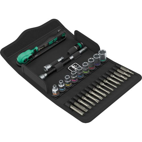 Jeu de cl&eacute; &agrave; cliquet SA 15 Zyklop Comfort avec levier dinversion, 28 Mcx, Prise de 1/4" Pryde Industrial Inc.
