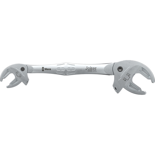 Joker S/L Self-Setting Double Open-End Spanner, 7/16" x 3/4", Plain Pryde Industrial Inc.