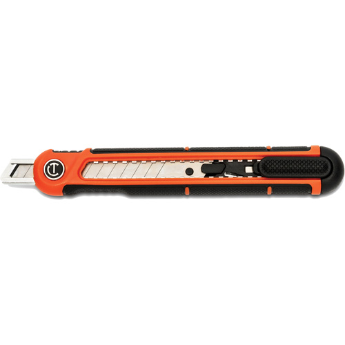 9mm Snap Off Blade Retractable Knife, Steel, Plastic Handle Pryde Industrial Inc.