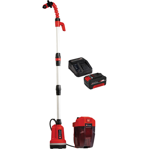 Pompe &agrave; eau propre pour baril de pluie sans fil avec batterie 4 Ah et ensemble de d&eacute;part de chargeur, 18 V, 792,5 gal./min Pryde Industrial Inc.