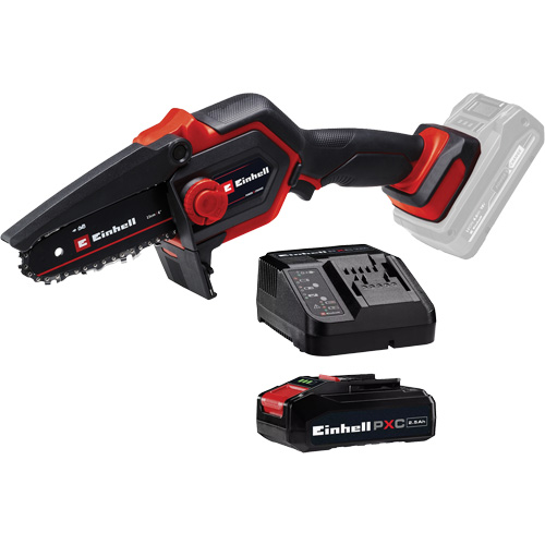 Scie &agrave; chaîne d'&eacute;lagage compacte sans fil avec batterie 2,5 Ah et ensemble de d&eacute;part de chargeur, 6", &agrave; pile, 18 V Pryde Industrial Inc.