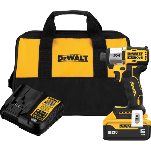 XR&reg; 3-Speed Brushless Cordless Impact Driver Kit, 20 V, 1/4" Socket Pryde Industrial Inc.