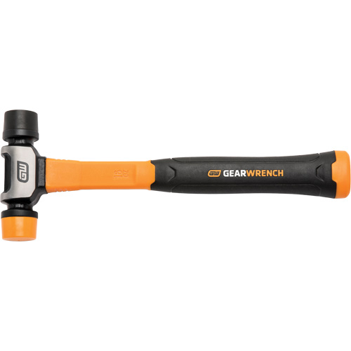Soft Face Hammer, 16 oz. Head Weight, Plain Face, Solid Steel Handle, 12-1/4" L Pryde Industrial Inc.