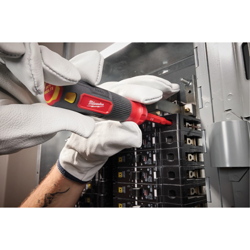 2-in-1 1000V Insulated Flip Shank Multi-Bit Screwdriver, 8-4/5" L, Cushion Grip Handle Pryde Industrial Inc.