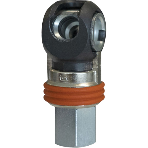 TOPQUIK SC Industrial Swing Quick Coupler, Nickel-Plated Steel, 3/8", Female NPT, 360 PSI Pryde Industrial Inc.