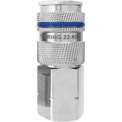 Raccord industriel rapide QUIKSILVER, Laiton nickel&eacute;, 1/2", NPT femelle, 500 psi Pryde Industrial Inc.