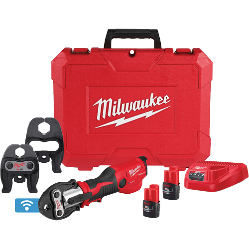 M12 FORCE LOGIC Press Tool Kit with ONE-KEY with CTS-V Jaws, 1/2" - 1", Power Driven Pryde Industrial Inc.