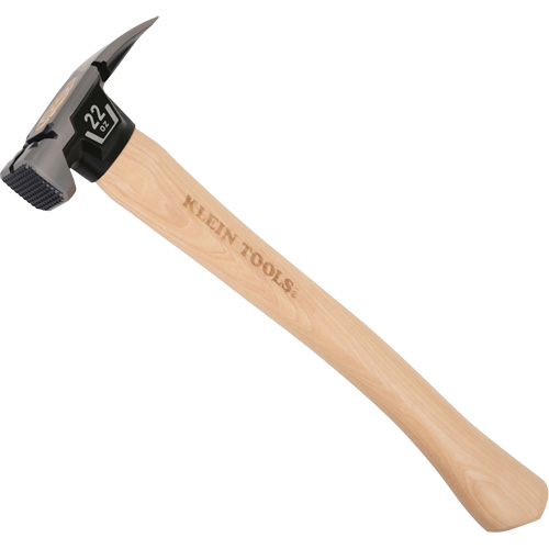 Milled Face Straight Claw Hammer, 22 oz., Wood Handle, 16-1/10" L Pryde Industrial Inc.