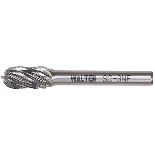 Fraise double au carbure avec tige cylindrique &agrave; pointe ronde, 1/2" dia., 1" profondeur de la coupe Pryde Industrial Inc.