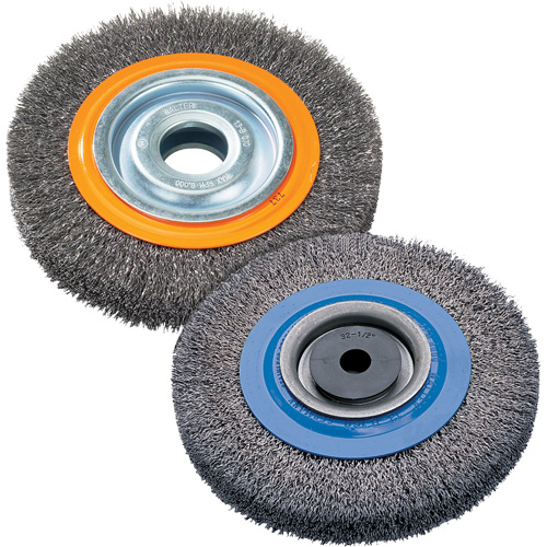 Brosse rotative, 8" dia., Fils 0,118", Arbre 1-1/4" Pryde Industrial Inc.