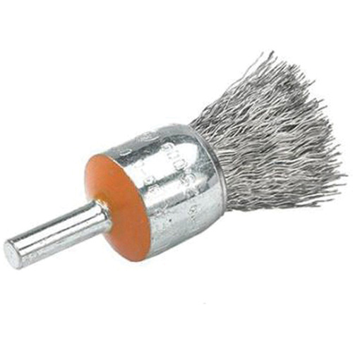Brosses mont&eacute;es &agrave; fils cr&ecirc;p&eacute;s, 1/2", Fils 0,01", Tige 1/4" Pryde Industrial Inc.