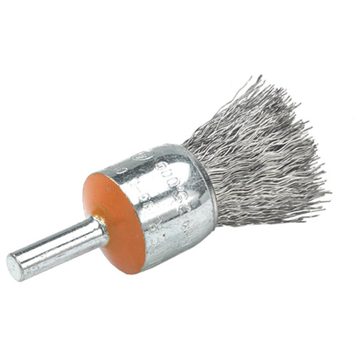 Brosses mont&eacute;es &agrave; fils cr&ecirc;p&eacute;s, 1/2", Fils 0,01", Tige 1/4" Pryde Industrial Inc.
